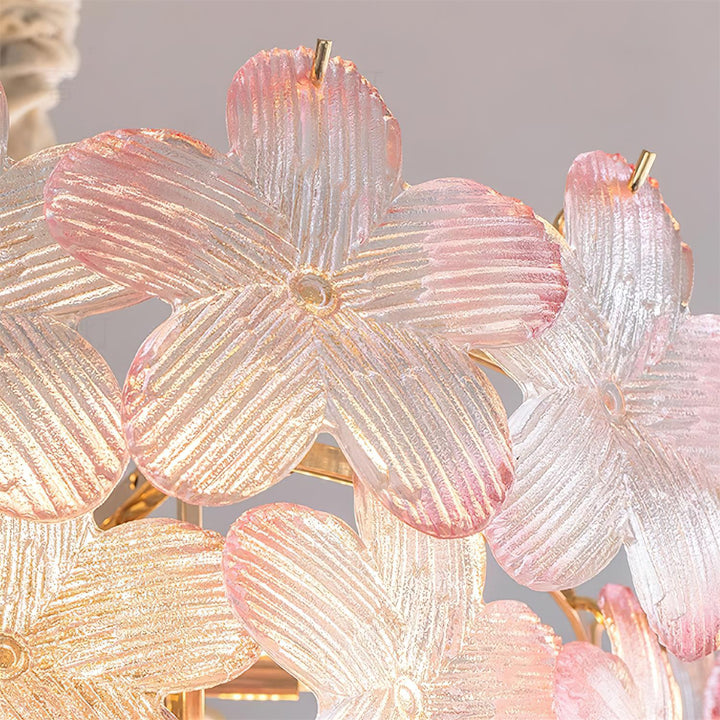 Cavine lampadario in vetro Rosa a Forma di fiore
