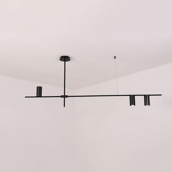 Solenelle lampadario Tribes ottone lineare Cilindrico