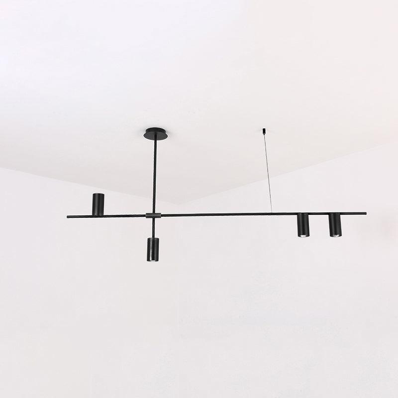Solenelle lampadario Tribes ottone lineare Cilindrico