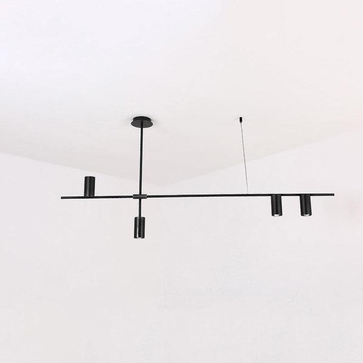 Solenelle lampadario Tribes ottone lineare Cilindrico