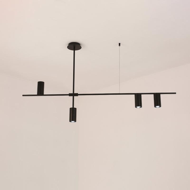 Solenelle lampadario Tribes ottone lineare Cilindrico