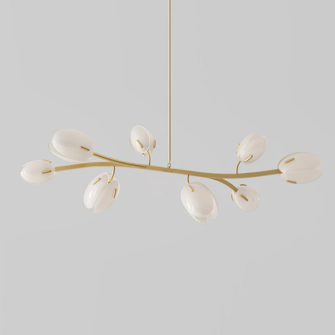 Blossom lampadario contemporaneo in vetro floreale