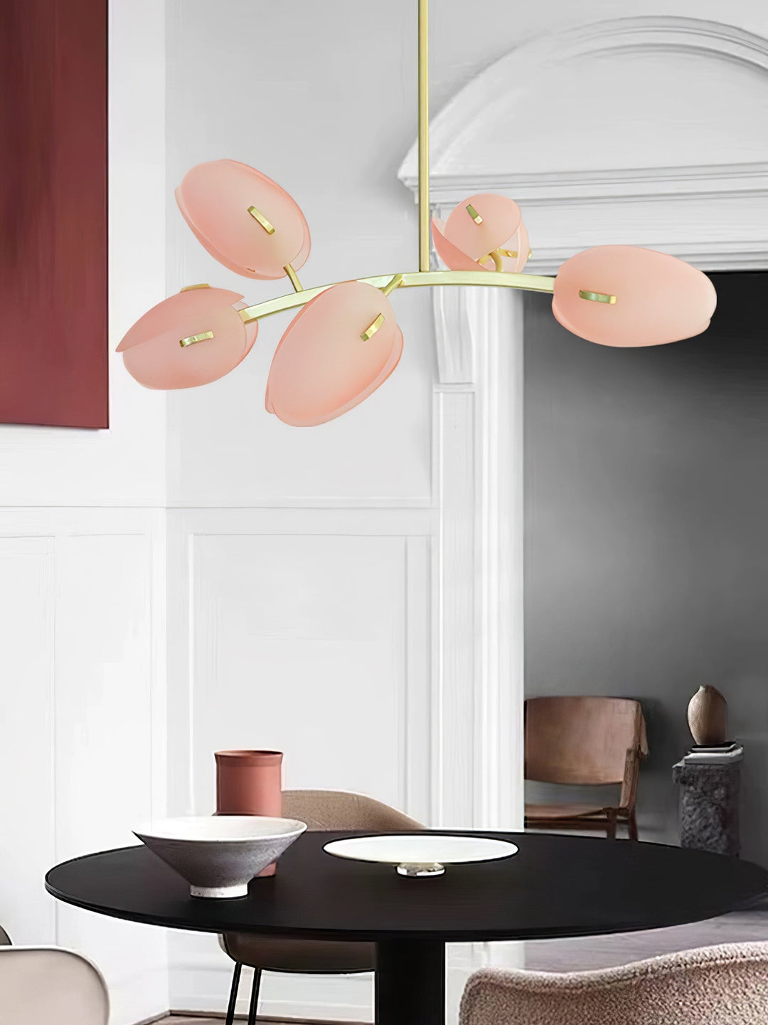 Blossom lampadario contemporaneo in vetro floreale