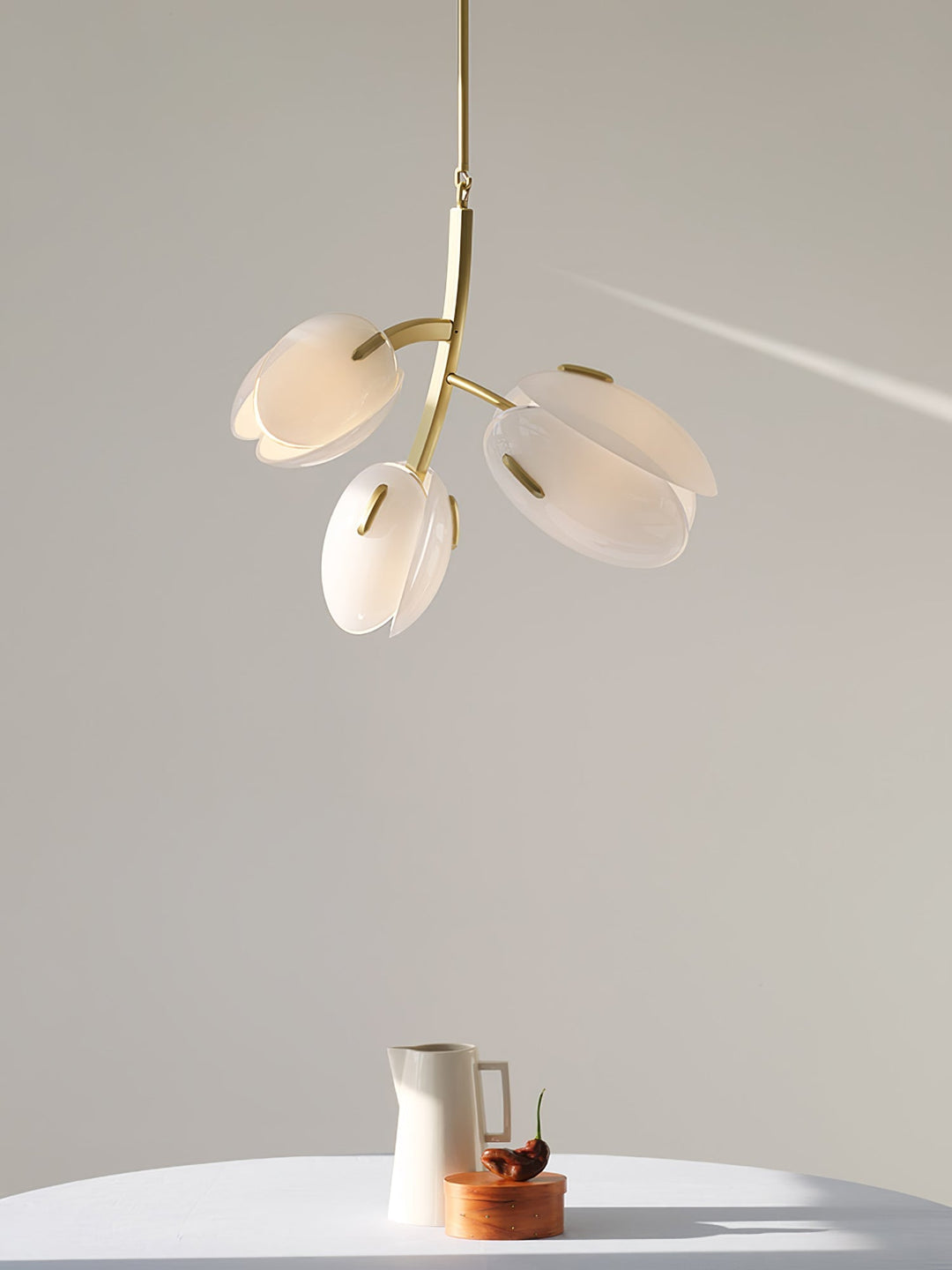 Blossom lampadario contemporaneo in vetro floreale