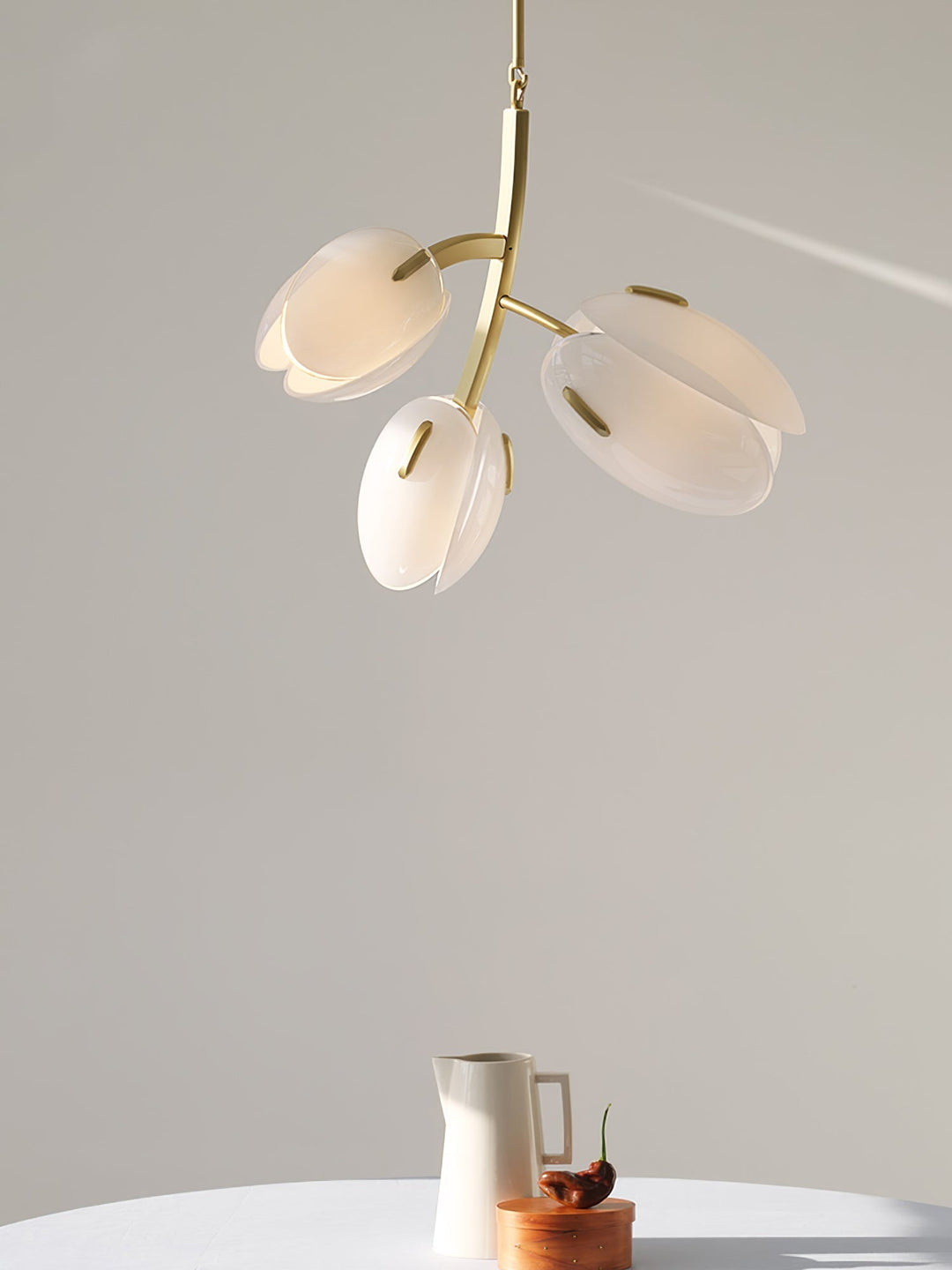 Blossom lampadario contemporaneo in vetro floreale