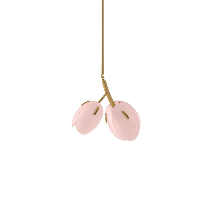 Blossom lampadario contemporaneo in vetro floreale
