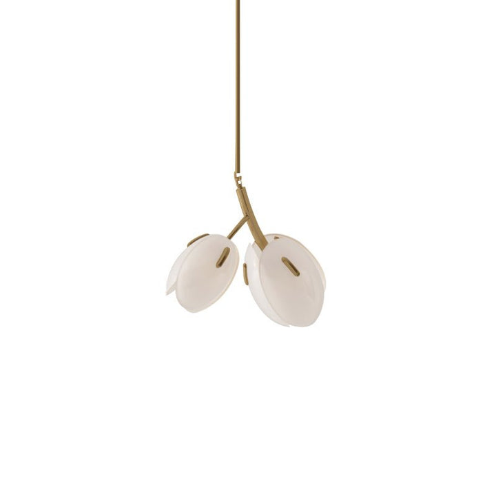 Blossom lampadario contemporaneo in vetro floreale