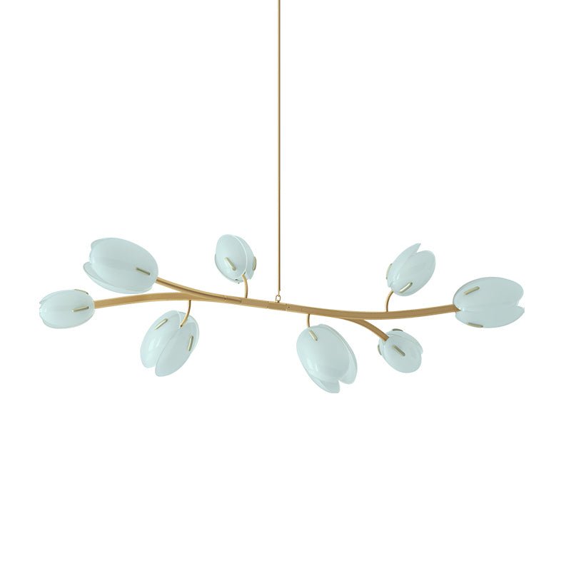 Blossom lampadario contemporaneo in vetro floreale