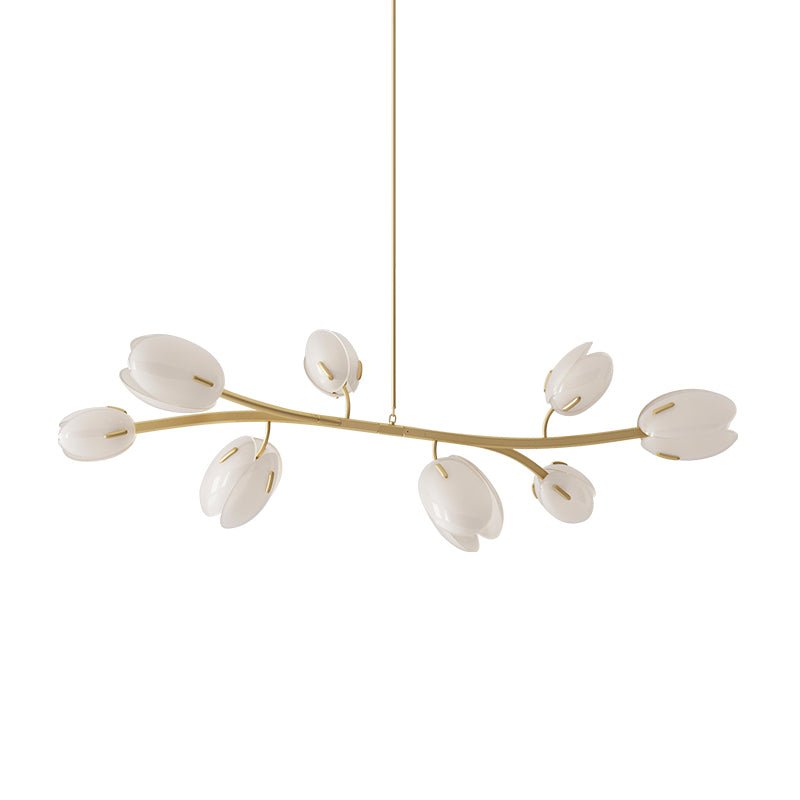Blossom lampadario contemporaneo in vetro floreale