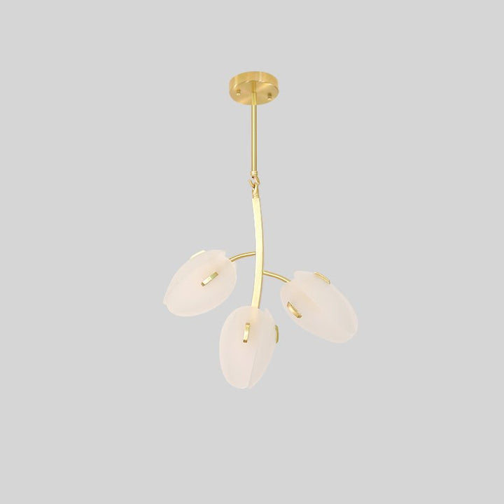 Blossom lampadario contemporaneo in vetro floreale
