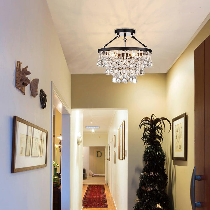Avelis lampadario Postmoderno di lusso con Cristalli a Livelli Unici