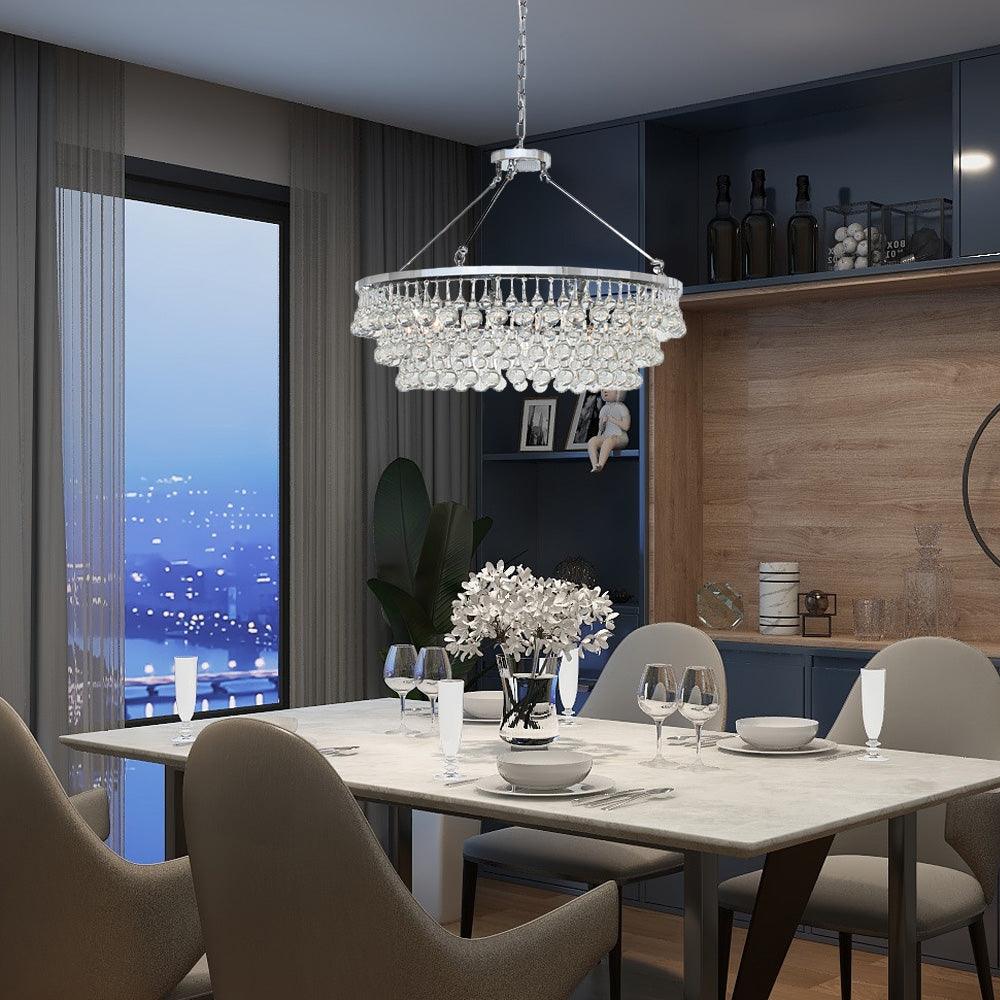 Avelis lampadario Postmoderno di lusso con Cristalli a Livelli Unici