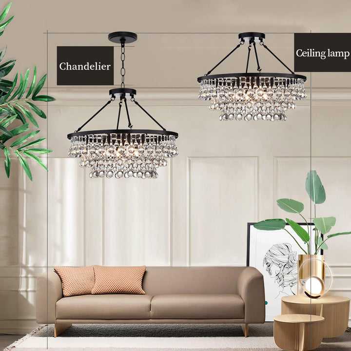 Avelis lampadario Postmoderno di lusso con Cristalli a Livelli Unici