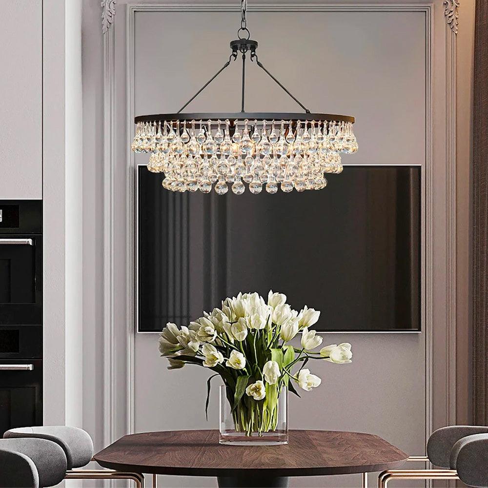 Avelis lampadario Postmoderno di lusso con Cristalli a Livelli Unici
