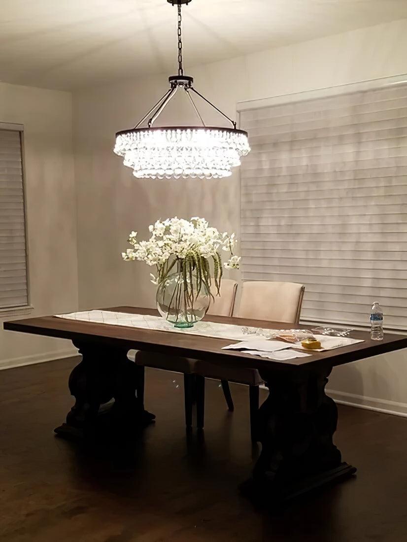 Avelis lampadario Postmoderno di lusso con Cristalli a Livelli Unici
