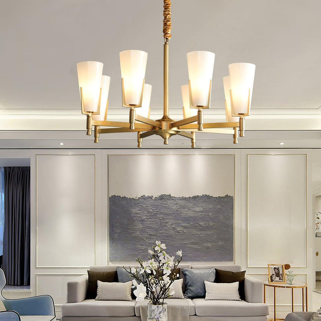 Gleam lampadario in ottone Luxury