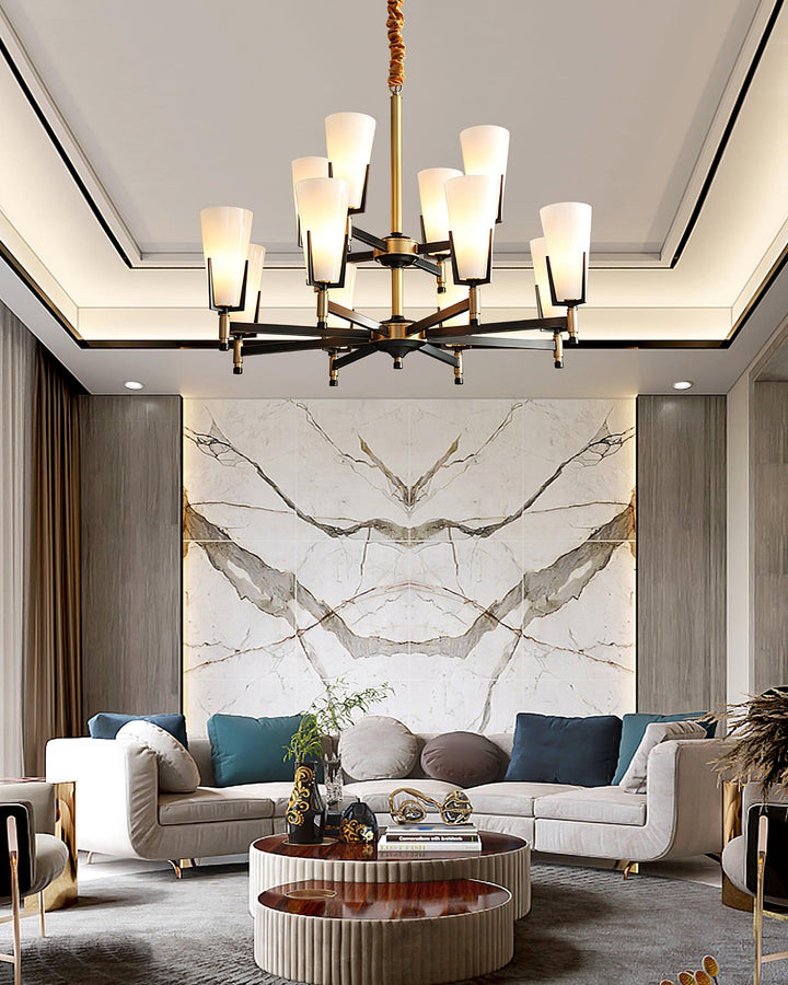 Gleam lampadario in ottone Luxury