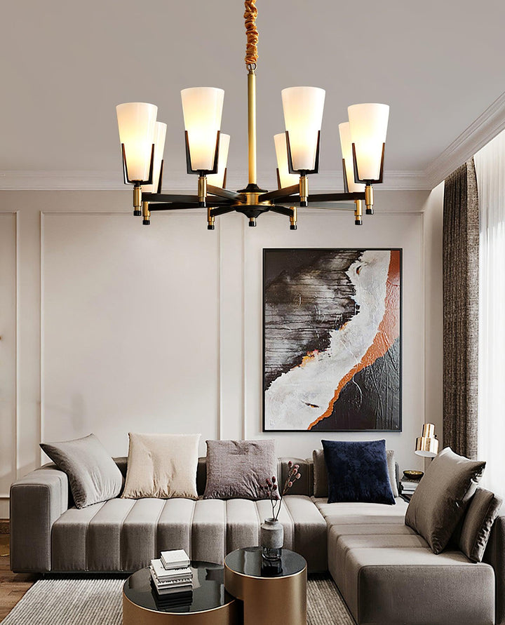 Gleam lampadario in ottone Luxury