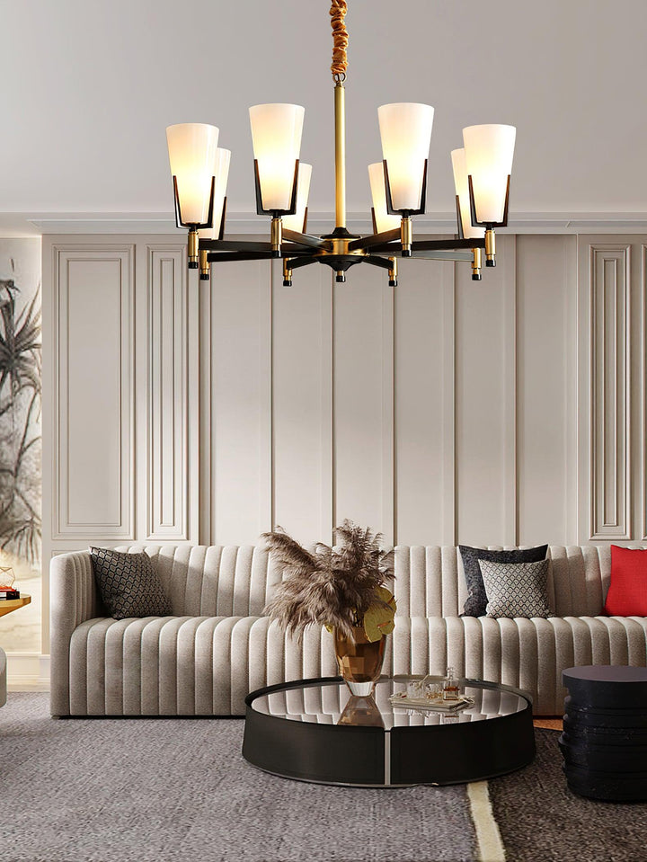 Gleam lampadario in ottone Luxury