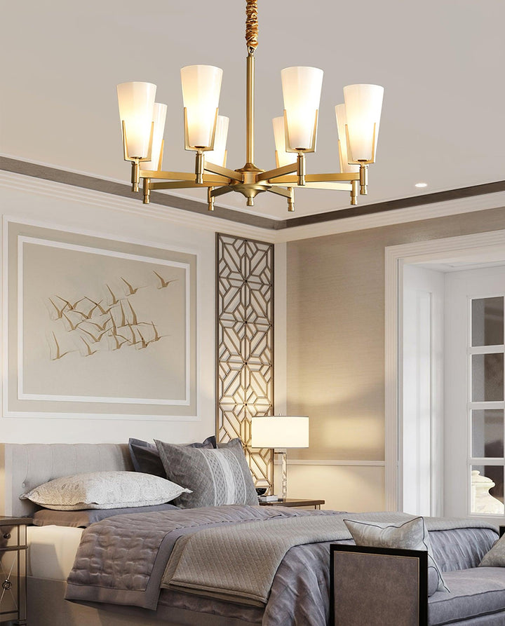 Gleam lampadario in ottone Luxury