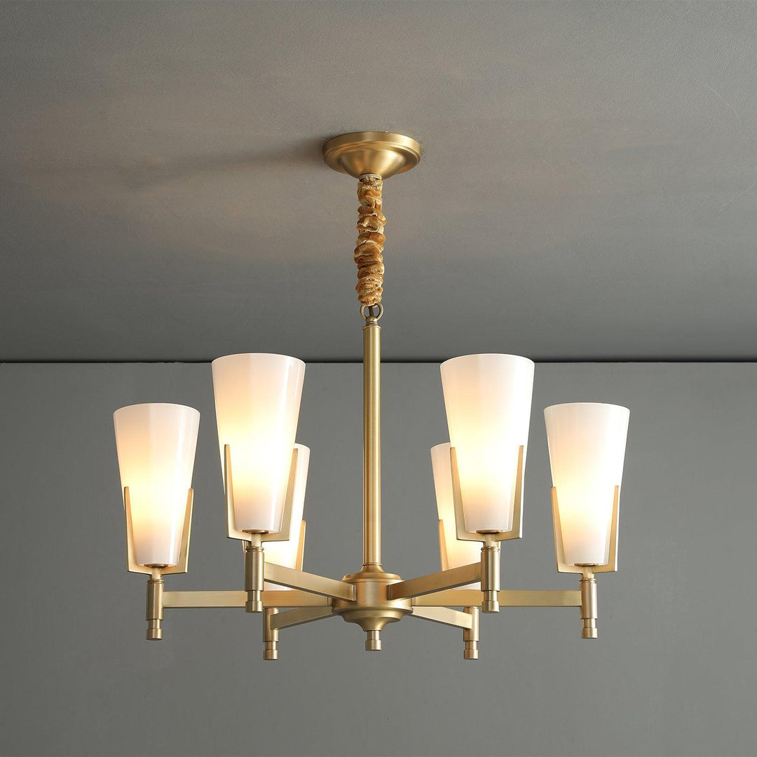 Gleam lampadario in ottone Luxury