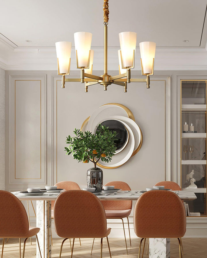 Gleam lampadario in ottone Luxury
