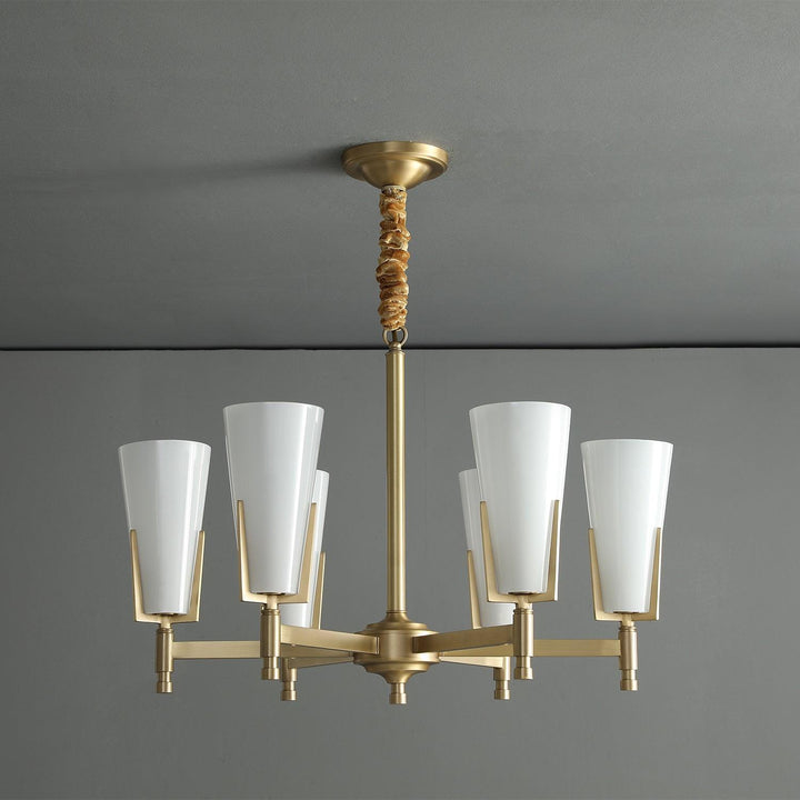 Gleam lampadario in ottone Luxury