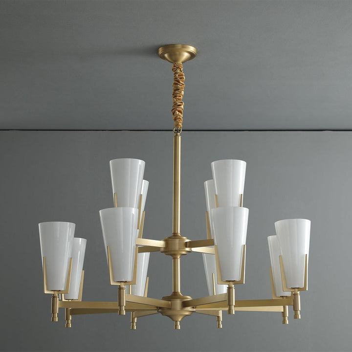Gleam lampadario in ottone Luxury