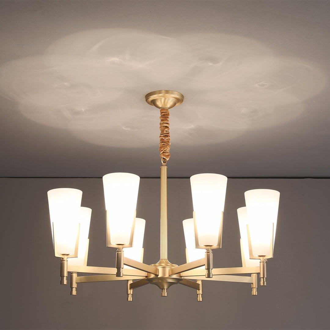 Gleam lampadario in ottone Luxury