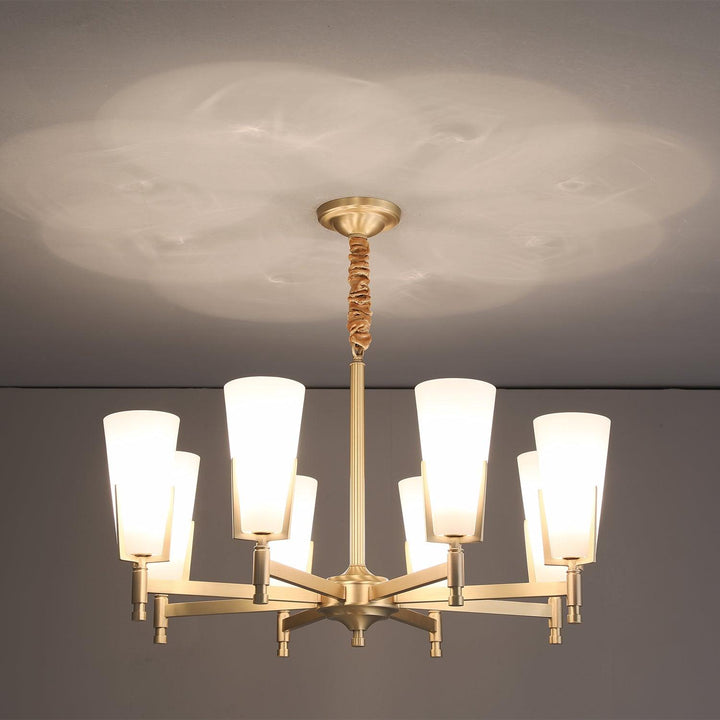 Gleam lampadario in ottone Luxury