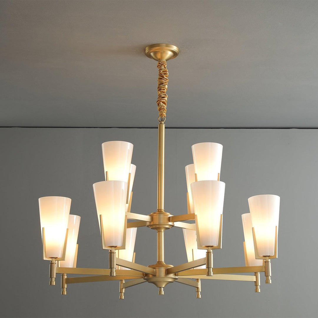 Gleam lampadario in ottone Luxury