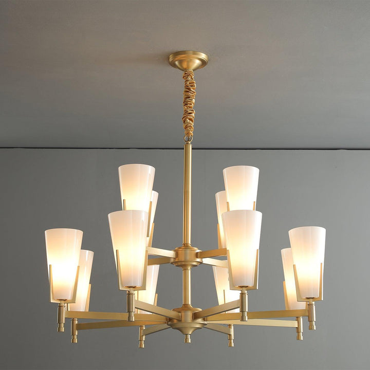 Gleam lampadario in ottone Luxury