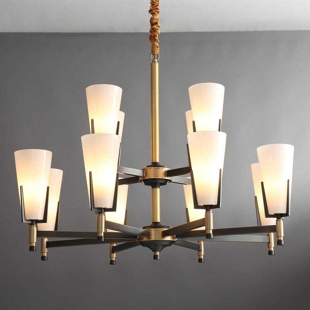 Gleam lampadario in ottone Luxury