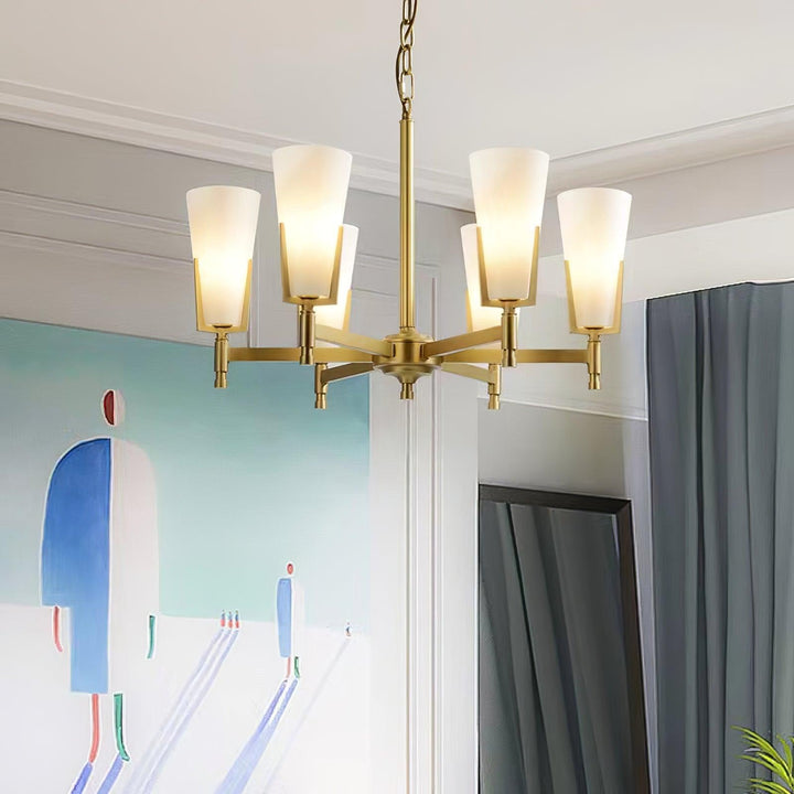 Gleam lampadario in ottone Luxury
