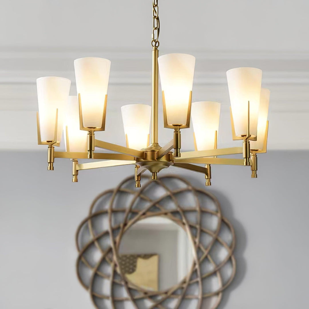 Gleam lampadario in ottone Luxury