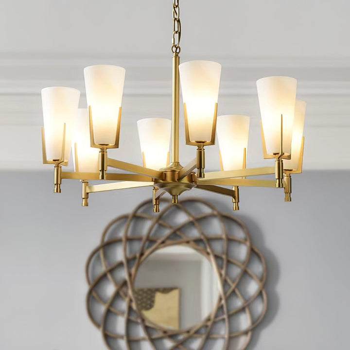 Gleam lampadario in ottone Luxury