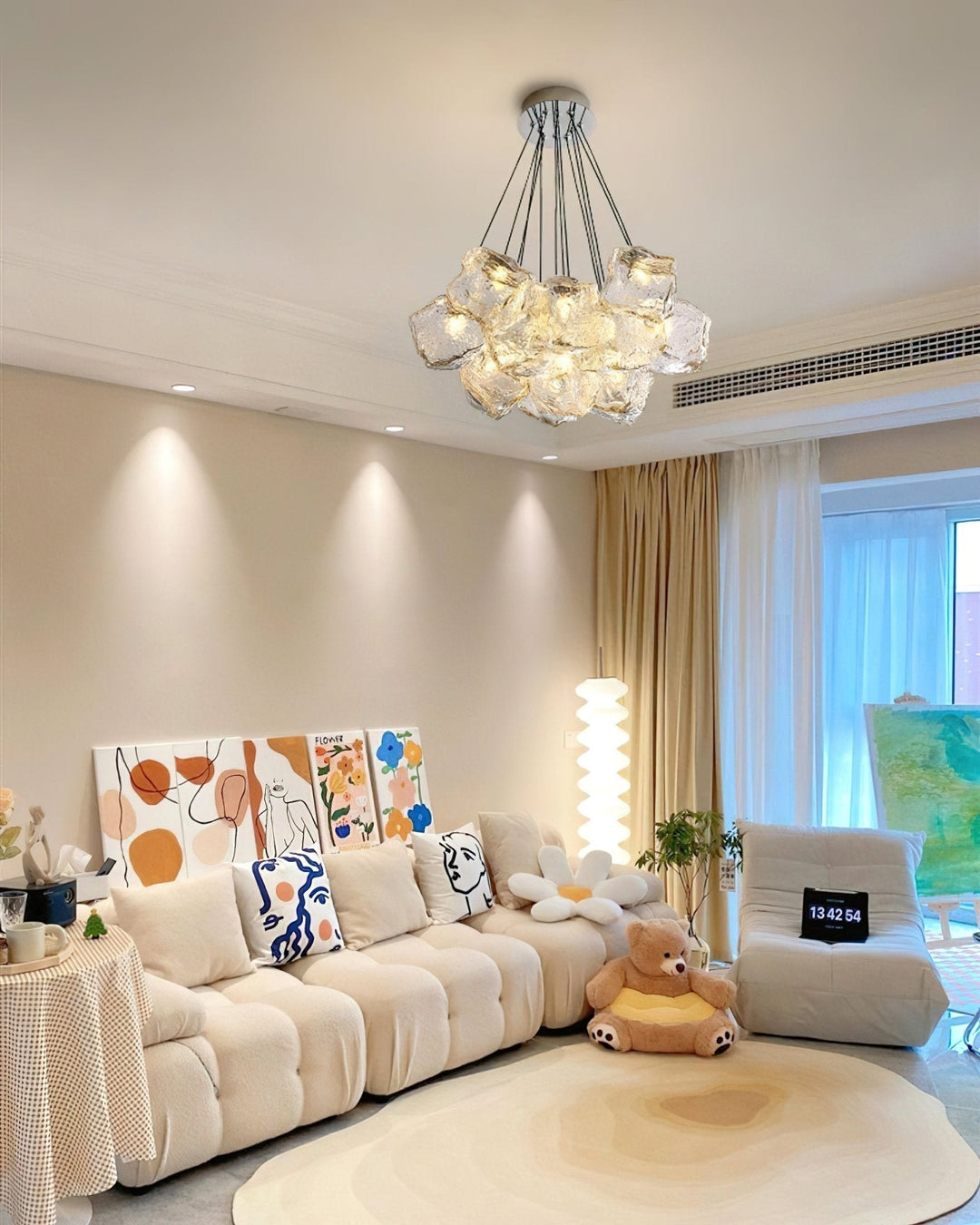 Velarian lampadario Ice Sparkling