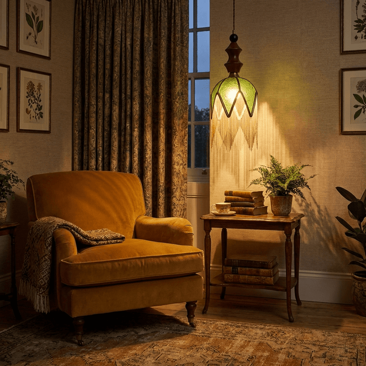 Melisande lampada a sospensione Verdant Tassel