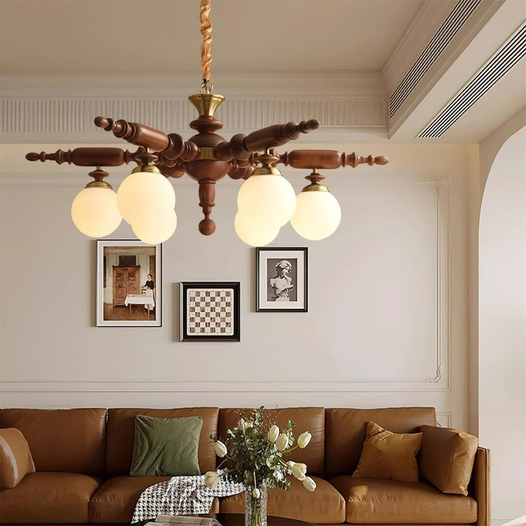 Juvian lampadario in legno
