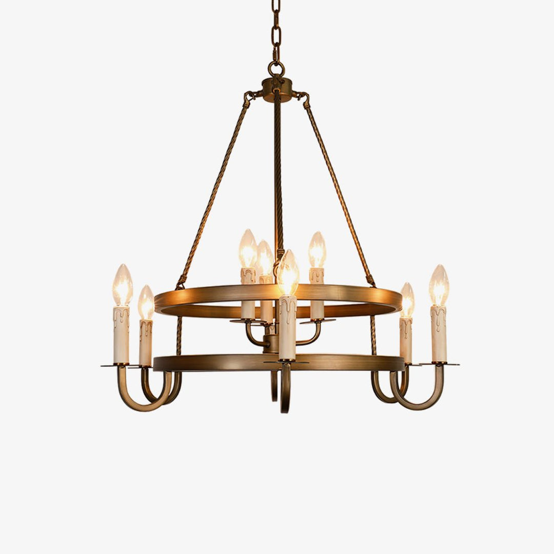 Vintara lampadario ottone a Candela
