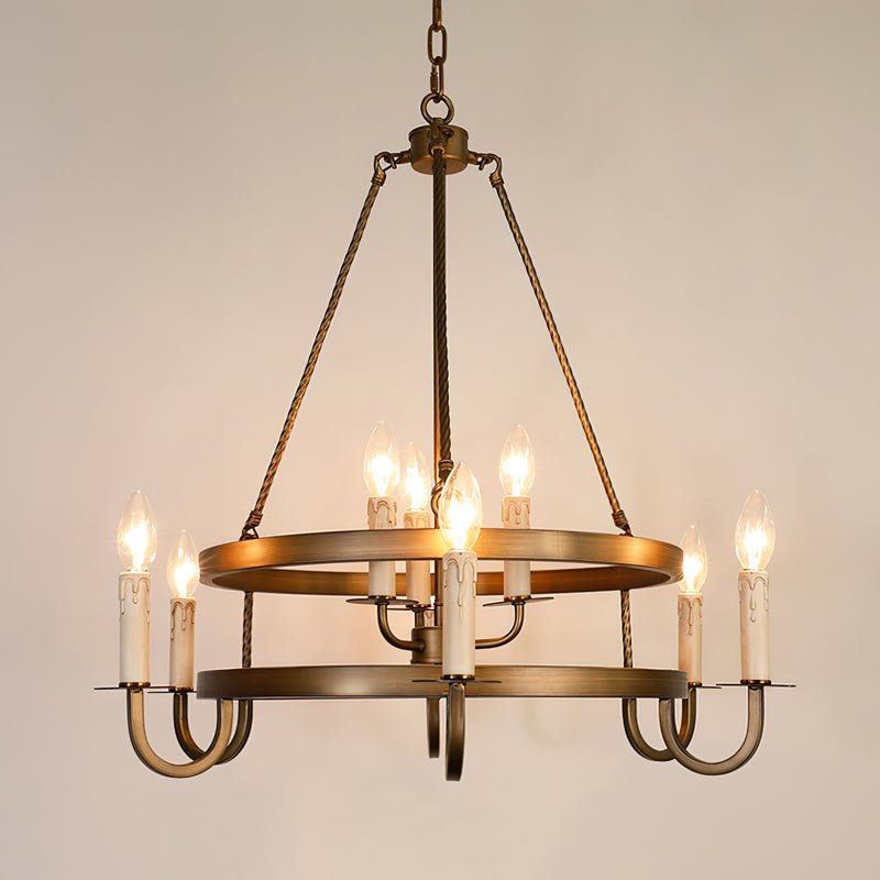 Vintara lampadario ottone a Candela