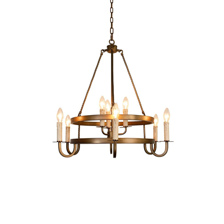 Vintara lampadario ottone a Candela