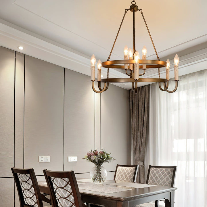 Vintara lampadario ottone a Candela