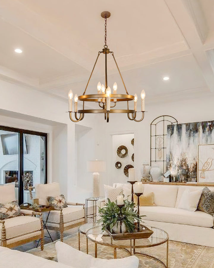 Vintara lampadario ottone a Candela