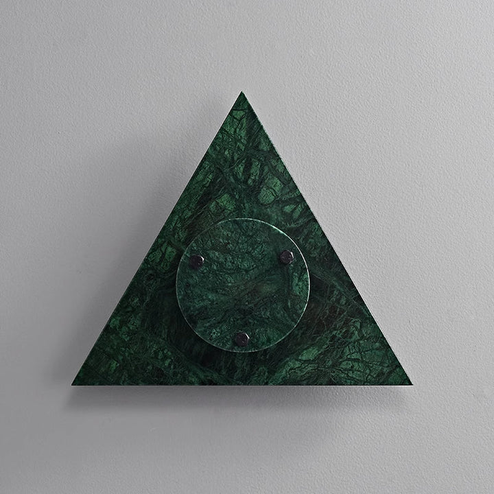 Pyramid lampada da parete in marmo rustico