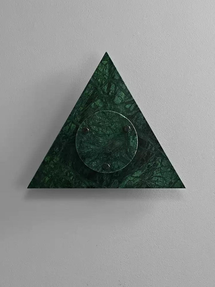 Pyramid lampada da parete in marmo rustico