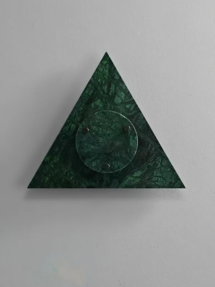 Pyramid lampada da parete in marmo rustico