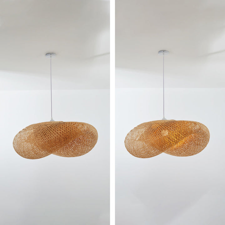 Ritta Moderne LED Lampade a Sospensione Bambù Sala da Pranzo/Cucina