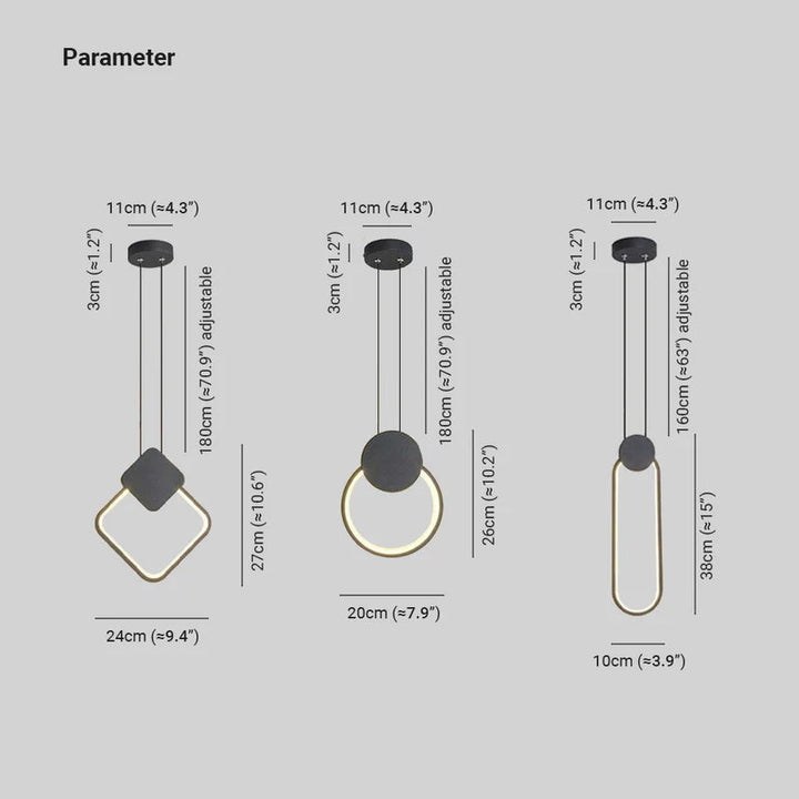Arisha Modern LED Lampade a Sospensione