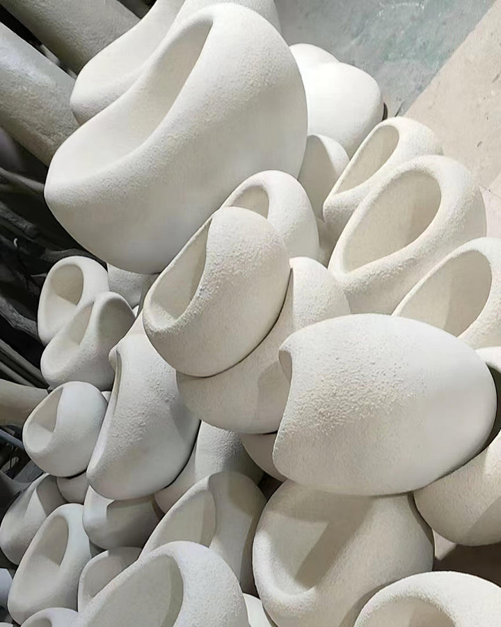 Lampadario Wabi-Sabi grappolo di Ciottoli Forma organica minimalista Artistico